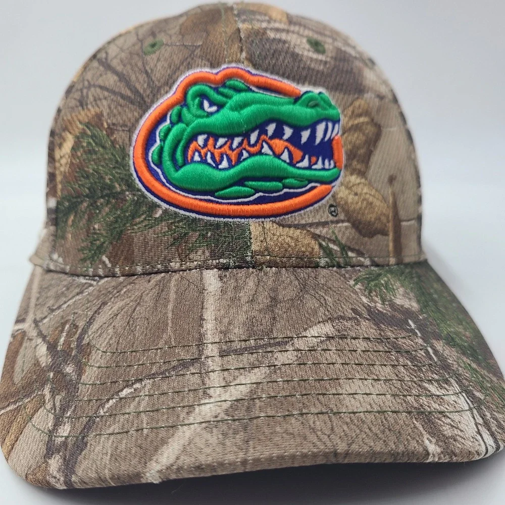 Florida Gators Hat Fitted (Seems M-L) Top of the World Camo Brown Green NCAA Men